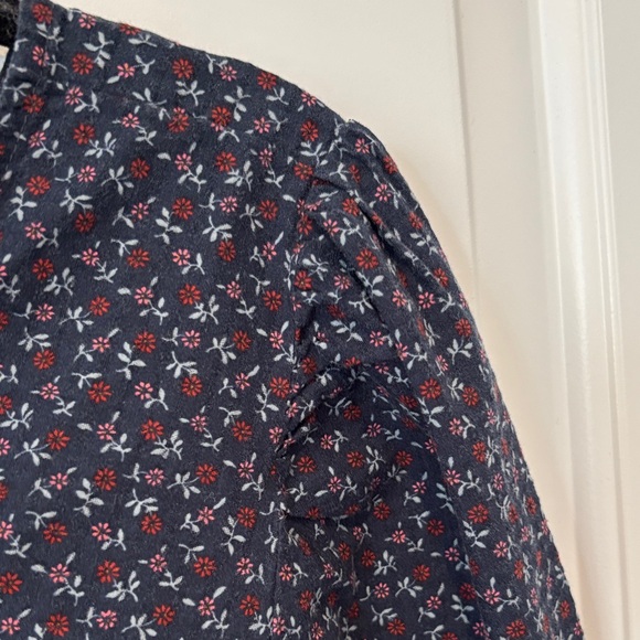 Madewell Navy Floral Blouse - Picture 7 of 7
